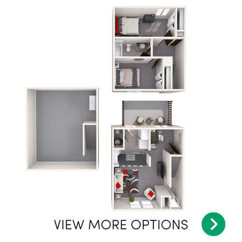 2  bedroom 1.5 bathroom townhome in East Lansing near Michigan State University